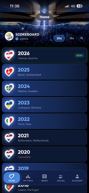 Home screen preview